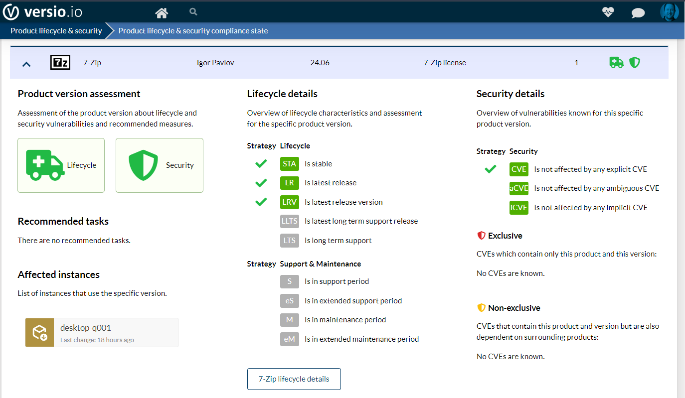 Verify whether you are using or have installed outdated or insecure software